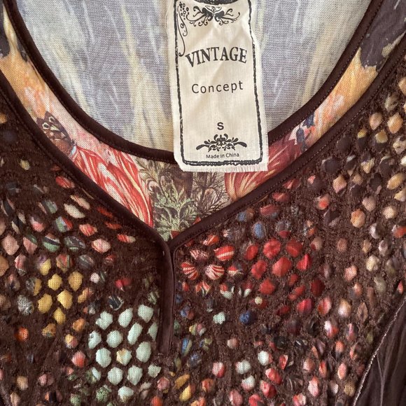 Vintage Concept Boho Tunic size S - Picture 2 of 10